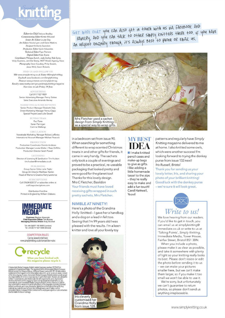 Simply Knitting Issue 134 2015 - 輕描淡寫 - 輕描淡寫