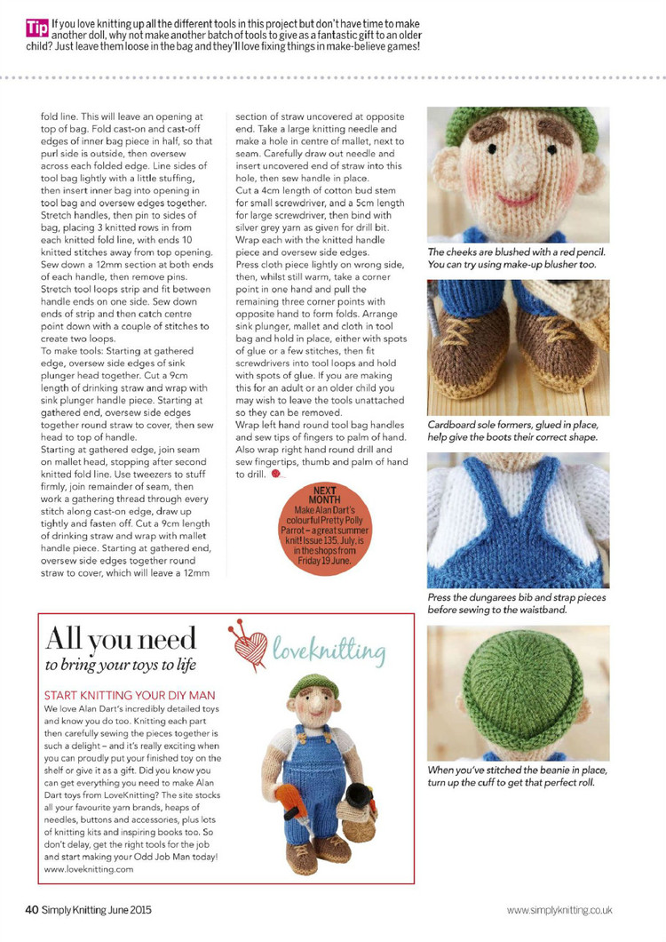 Simply Knitting Issue 134 2015 - 輕描淡寫 - 輕描淡寫