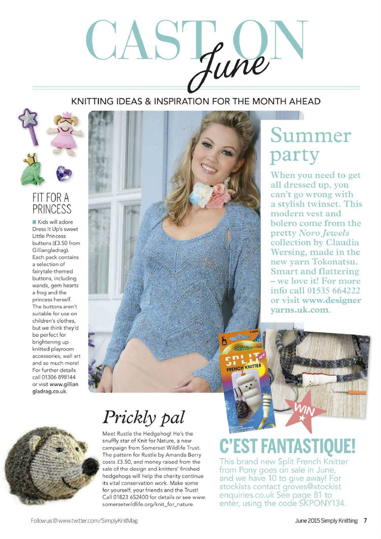 Simply Knitting Issue 134 2015 - 輕描淡寫 - 輕描淡寫