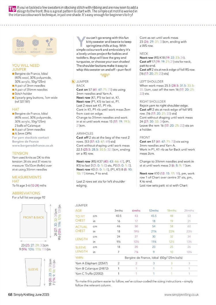 Simply Knitting Issue 134 2015 - 輕描淡寫 - 輕描淡寫