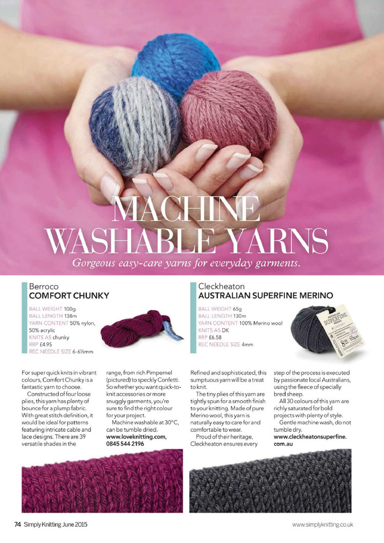 Simply Knitting Issue 134 2015 - 輕描淡寫 - 輕描淡寫