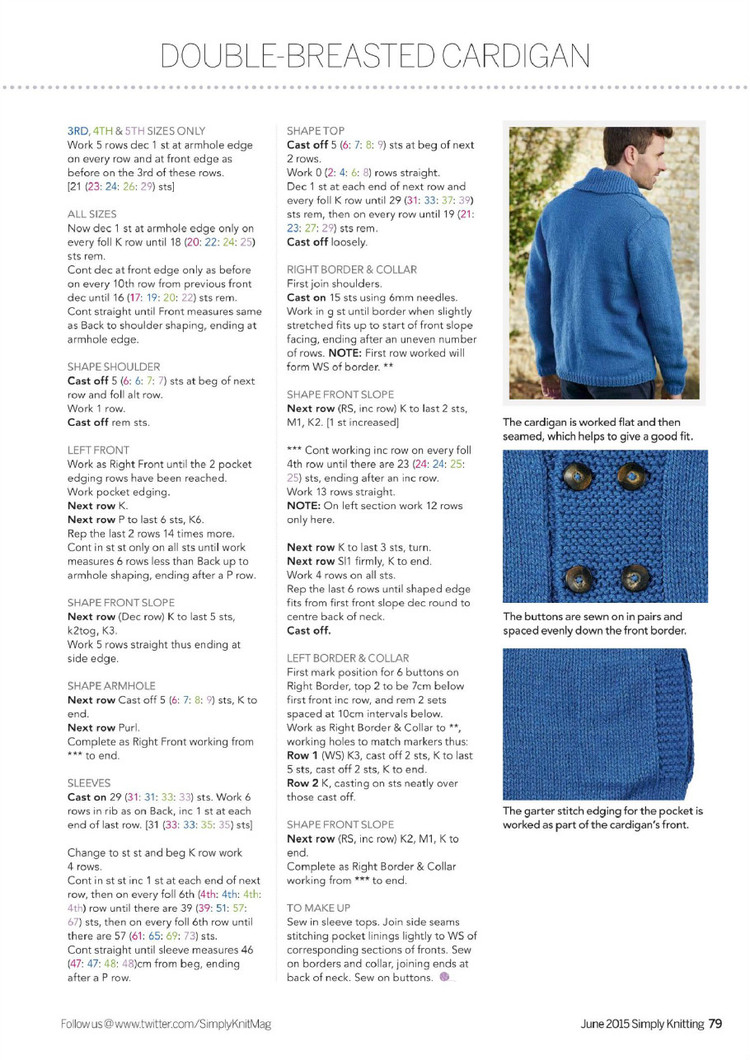 Simply Knitting Issue 134 2015 - 輕描淡寫 - 輕描淡寫