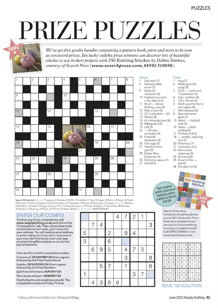 Simply Knitting Issue 134 2015 - 輕描淡寫 - 輕描淡寫 Simply Knitting Issue 134 2015 - 輕描淡寫 - 輕描淡寫