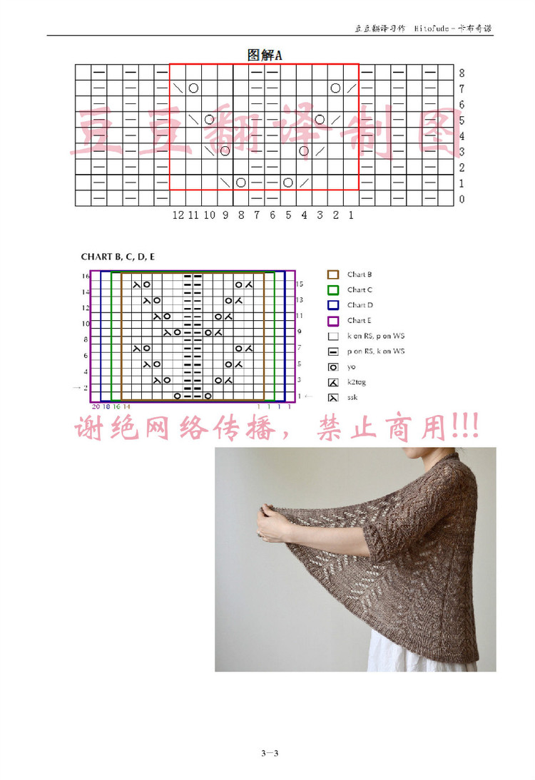 卡布其諾譯文（馬仙衣）“云絲”試織“馬仙衣” 與“馬仙衣”改版教程（讓后領(lǐng)穿著更舒服） - 壹一 - 壹一的博客