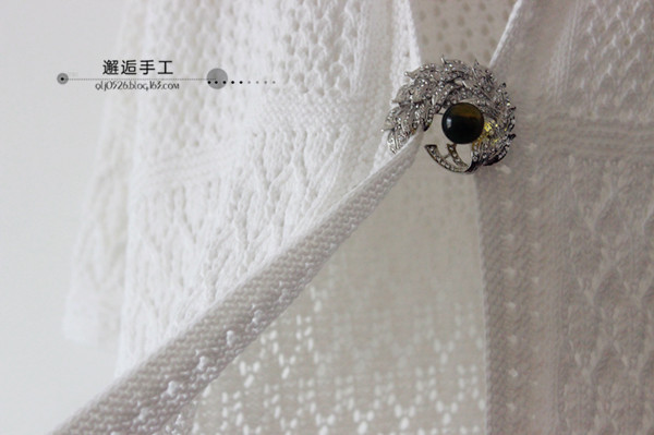 白云浮動(dòng)~~~鏤空中袖長(zhǎng)款開衫 - 邂逅 - 悠然生活