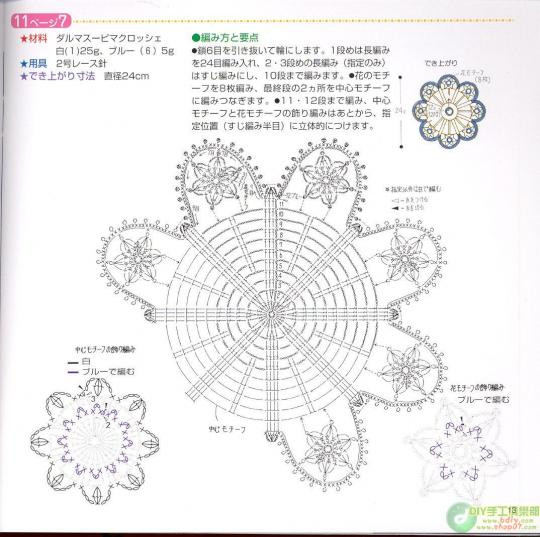30厘米以內(nèi)桌布鉤織（1） - 木棉花 - 雨茫茫，霧茫茫，盼望花開(kāi)，花已落……
