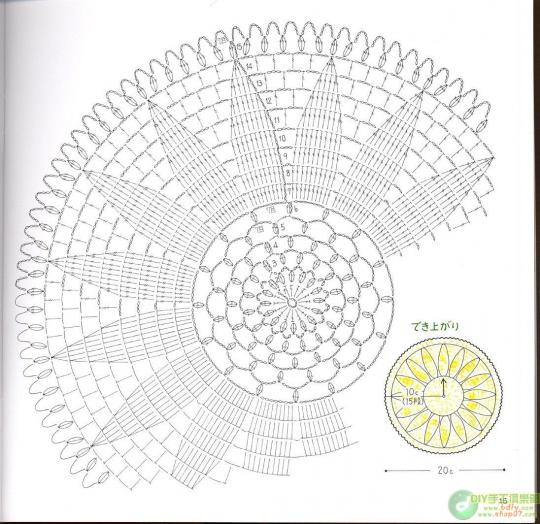 30厘米以內(nèi)桌布鉤織（1） - 木棉花 - 雨茫茫，霧茫茫，盼望花開(kāi)，花已落……