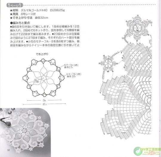 30厘米以內(nèi)桌布鉤織（1） - 木棉花 - 雨茫茫，霧茫茫，盼望花開(kāi)，花已落……