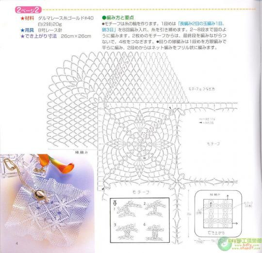 30厘米以內(nèi)桌布鉤織（1） - 木棉花 - 雨茫茫，霧茫茫，盼望花開(kāi)，花已落……