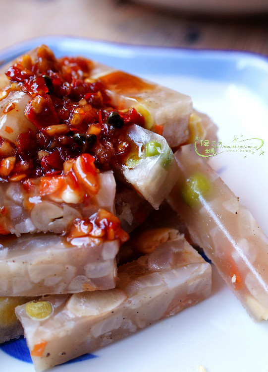 紅火年菜——五彩肉皮凍，醬料很關(guān)鍵 - 優(yōu)媽美食 - 優(yōu)媽美食博客