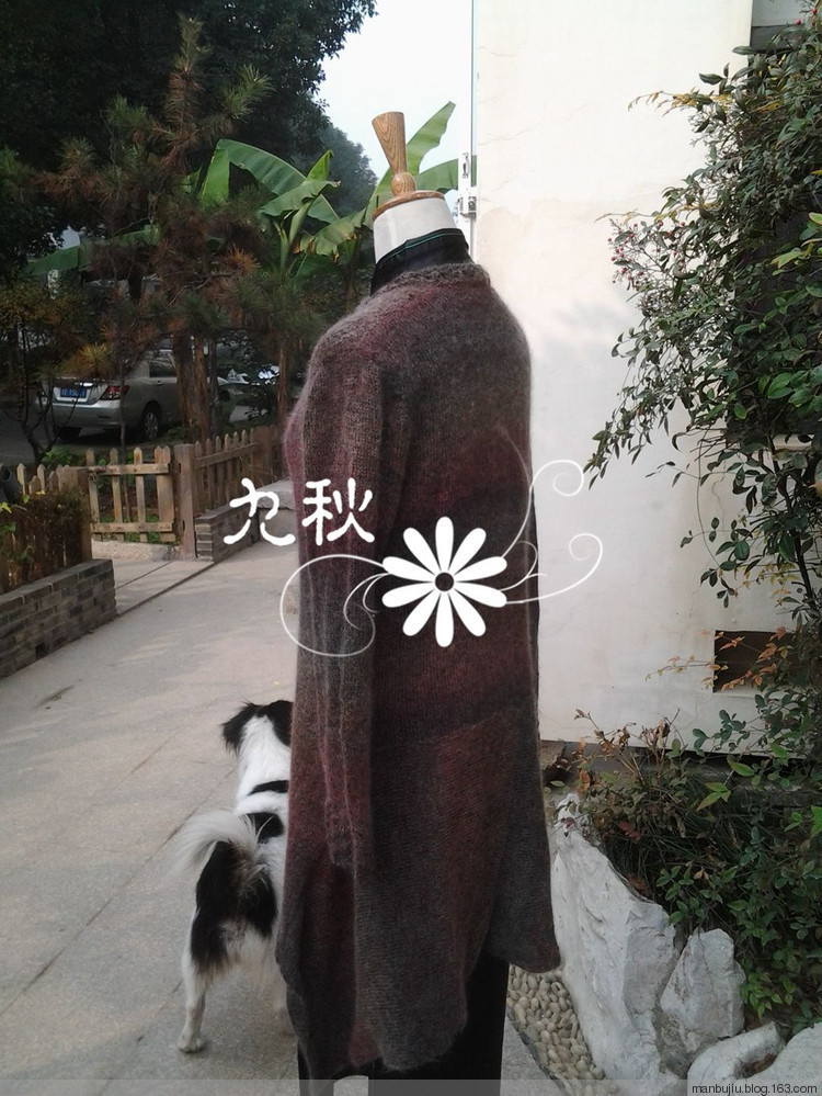 紅紅火火過冬天+后片開領(lǐng)、斜肩不斷線的織法 - choiyoba - 卑塵    縷