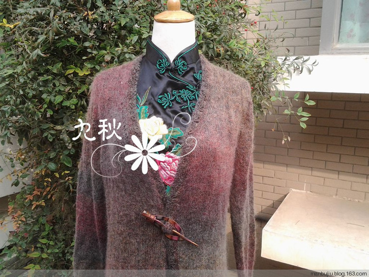 紅紅火火過冬天+后片開領(lǐng)、斜肩不斷線的織法 - choiyoba - 卑塵    縷