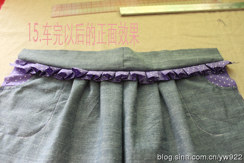 [轉(zhuǎn)載]紫色水玉套裝燈籠褲制作教程