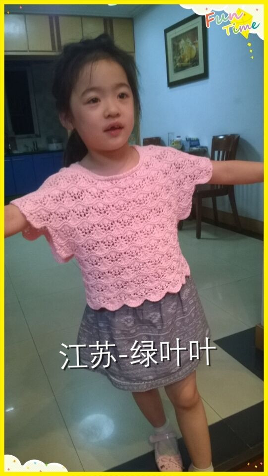 夏日小蝶衣  親子裝（新手視頻） - 明月的棒針?biāo)囆g(shù) - 明月的棒針?biāo)囆g(shù)