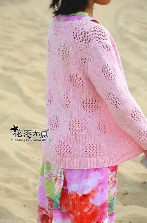 【花落無息】盛夏.闌珊 -- 親子開衫（2015.17-18） - 花落無息 - 花落無息