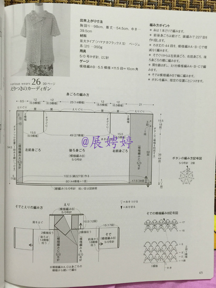 展娉婷高清下載：かぎ針編みの羽織りもの―3シーズン使える (生活実用シリーズ) ムック - 展娉婷 - 展娉婷的鉤針世界