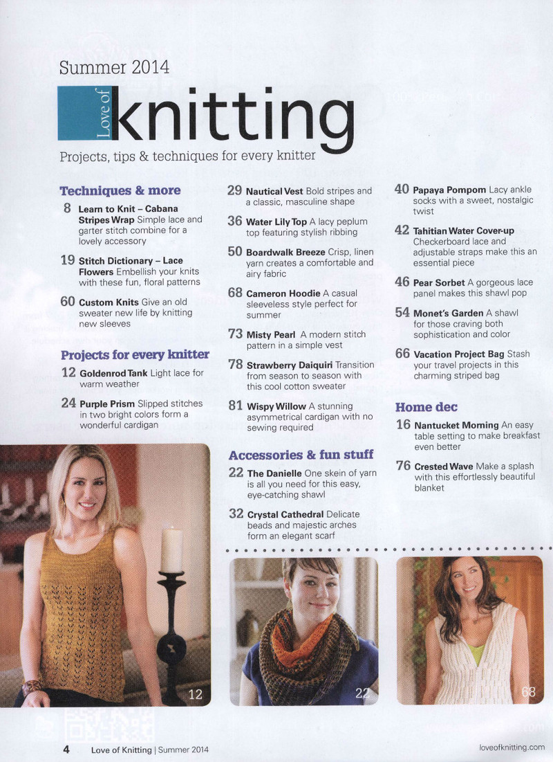 Love of Knitting  Summer 2014 - 紫蘇 - 紫蘇的博客