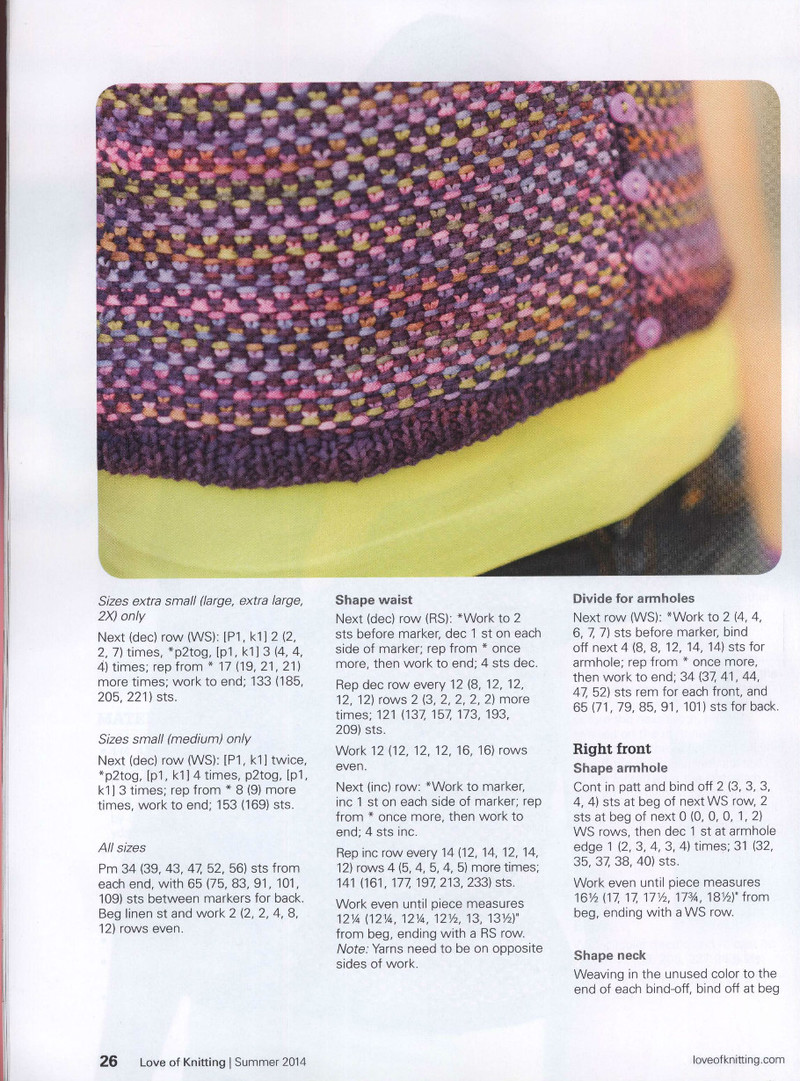 Love of Knitting  Summer 2014 - 紫蘇 - 紫蘇的博客