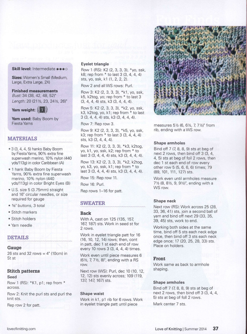 Love of Knitting  Summer 2014 - 紫蘇 - 紫蘇的博客