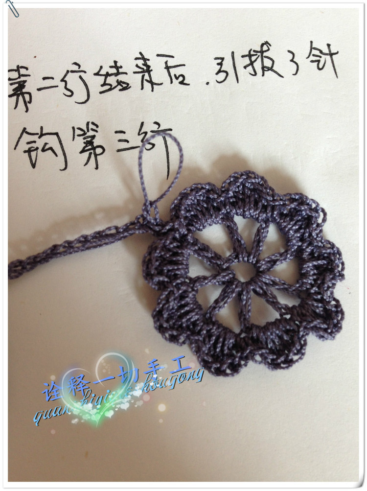 [詮釋手工]勿忘我----有詳細(xì)的一線連和單元花教程附上自畫的圖解和結(jié)構(gòu)圖 - 詮釋一切 - 詮釋一切的博客