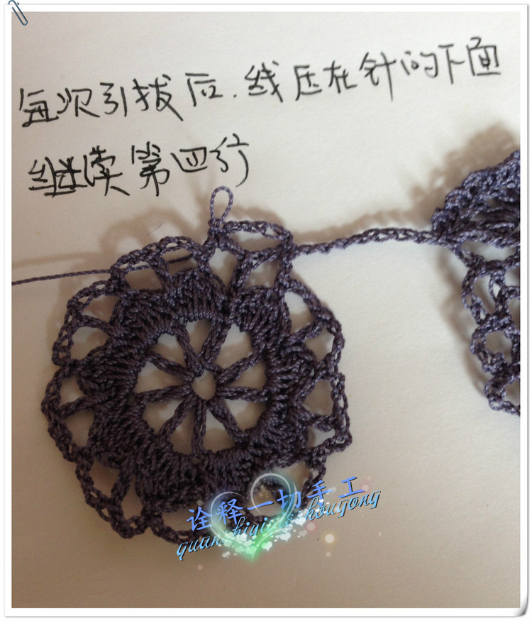 [詮釋手工]勿忘我----有詳細(xì)的一線連和單元花教程附上自畫的圖解和結(jié)構(gòu)圖 - 詮釋一切 - 詮釋一切的博客