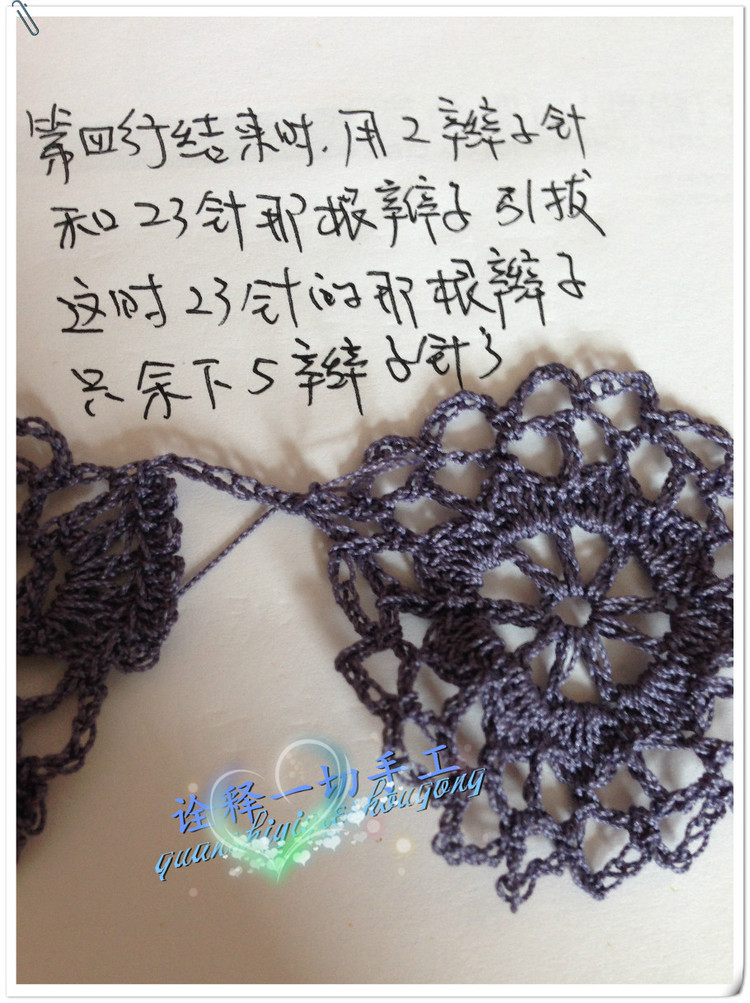 [詮釋手工]勿忘我----有詳細(xì)的一線連和單元花教程附上自畫的圖解和結(jié)構(gòu)圖 - 詮釋一切 - 詮釋一切的博客