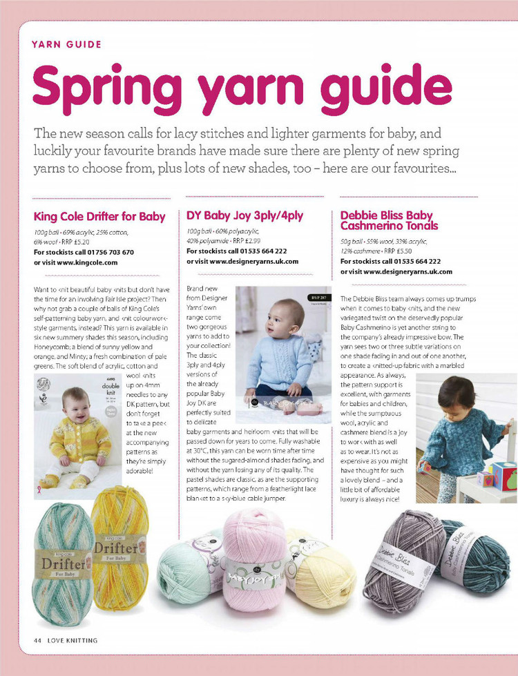 Love Knitting for Babies  March 2016 - 輕描淡寫 - 輕描淡寫