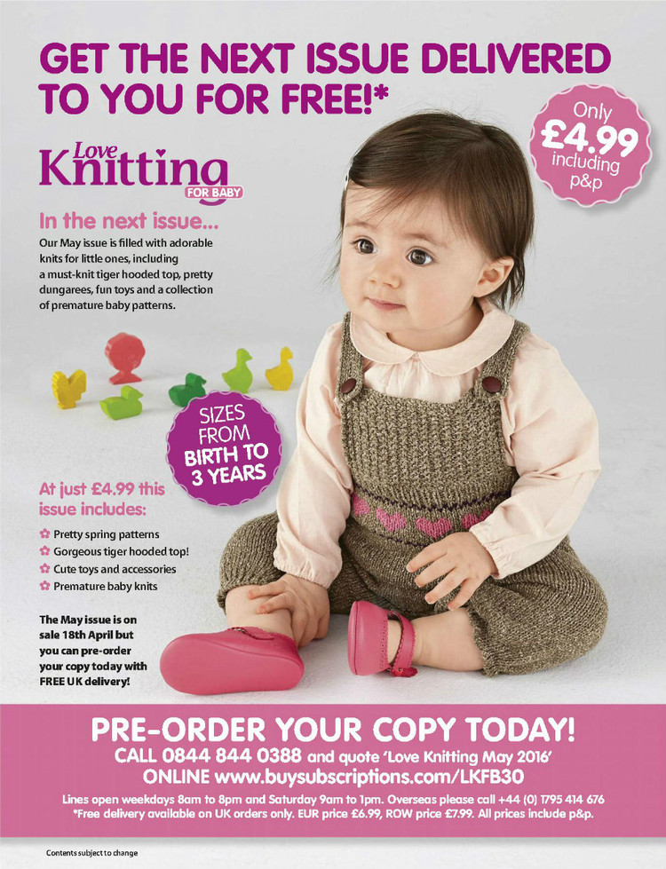 Love Knitting for Babies  March 2016 - 輕描淡寫 - 輕描淡寫