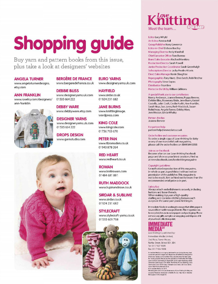 Love Knitting for Babies  March 2016 - 輕描淡寫 - 輕描淡寫