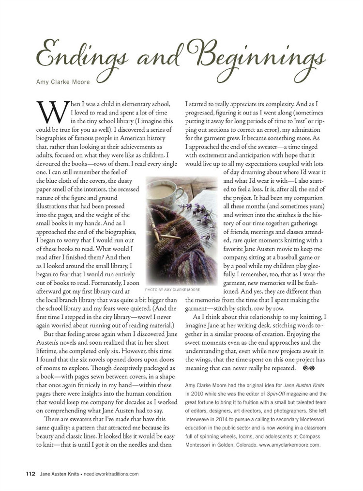 Interweaves Jane Austen Knits  Special Issue2015 - 輕描淡寫(xiě) - 輕描淡寫(xiě)