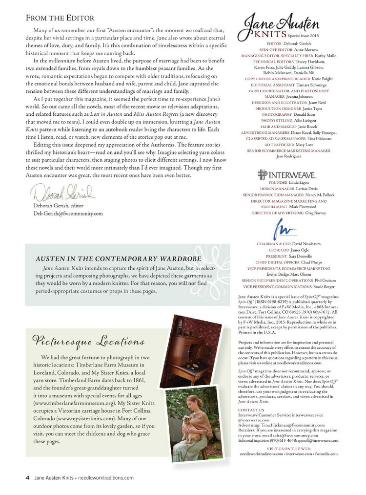 Interweaves Jane Austen Knits  Special Issue2015 - 輕描淡寫(xiě) - 輕描淡寫(xiě)