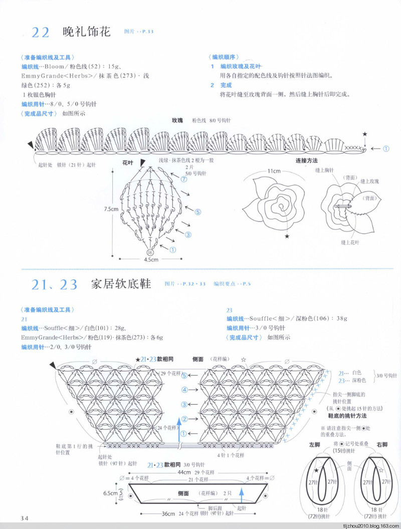 鉤針編織薔薇花樣小物 2013 - 紫蘇 - 紫蘇的博客