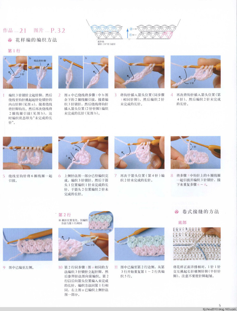 鉤針編織薔薇花樣小物 2013 - 紫蘇 - 紫蘇的博客