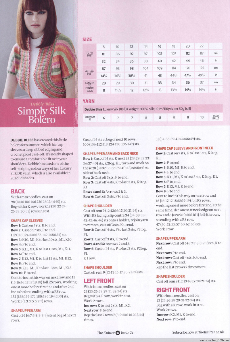 The Knitter Issue 74 去廣告 - 舒舒 - 舒舒編譯館