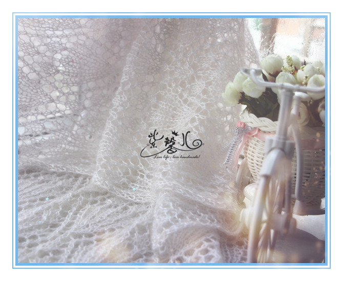 縹紗-蕾絲圍巾 - 紫馨兒 - 紫色☆溫馨