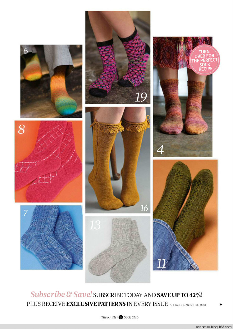 Simply knitting 2014 August+Sock club 去廣告重排序 - 舒舒 - 舒舒編譯館
