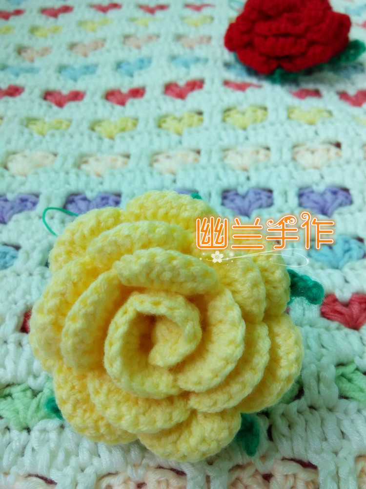 玫瑰花掛飾～～～教師節(jié)快樂(lè) - 空谷幽蘭 - 指尖的溫柔～幽蘭の編織時(shí)光