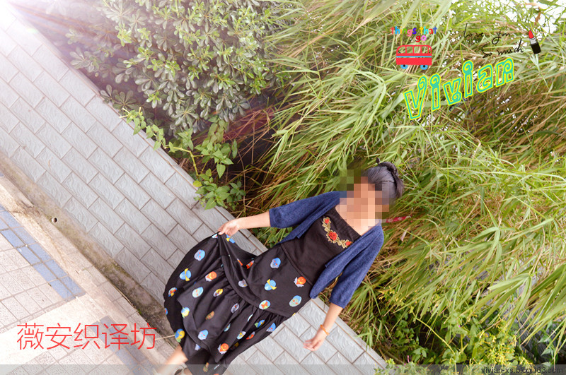 Vivian手作：黛藍(lán)——仿QuinceQ的Lineal Cardigan - Vivian - Vivian的薇安織譯坊