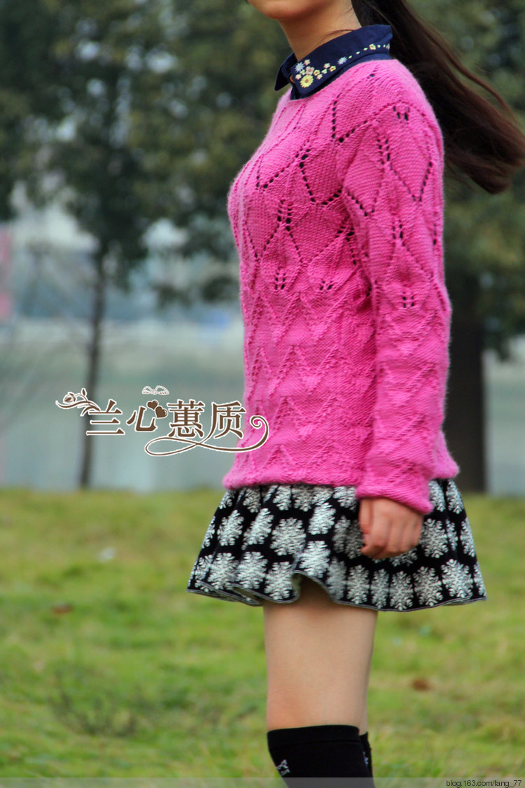 千嬌百媚~~葉子花低領(lǐng)常規(guī)毛衫（蘭心蕙質(zhì)2014） - 蘭心蕙質(zhì) - 蘭心蕙質(zhì)藍(lán)云海