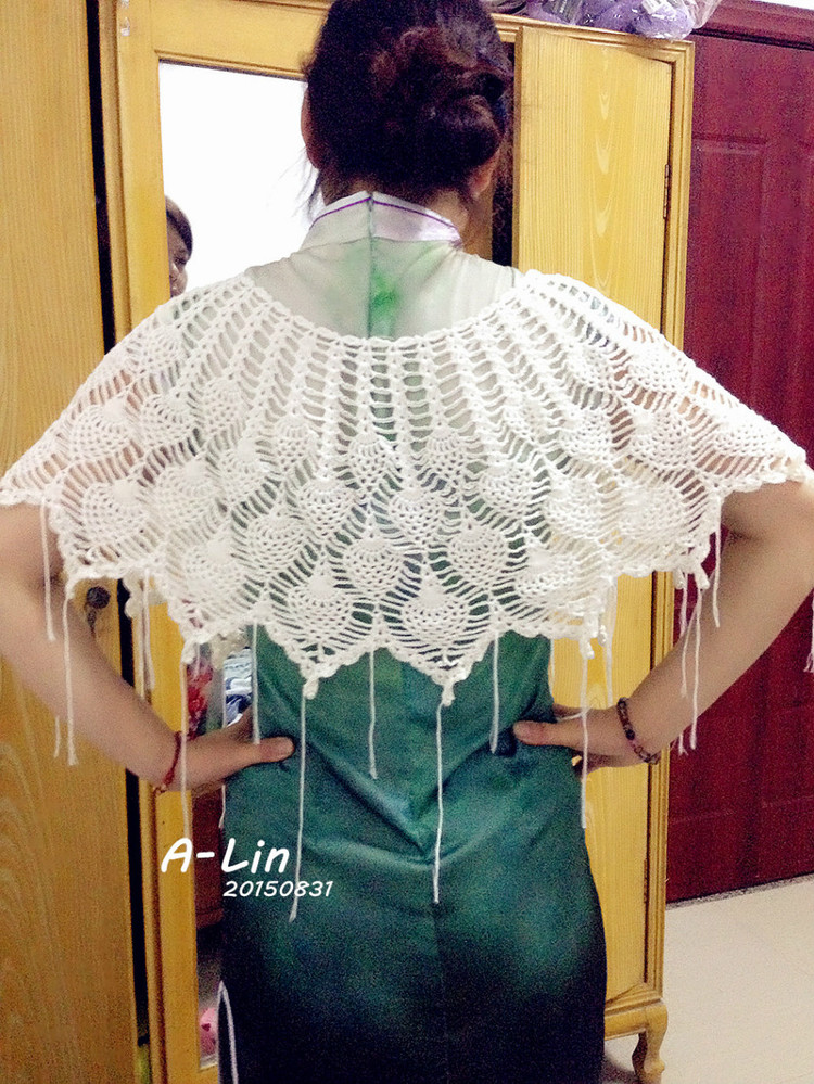 【A-Lin林】超美百搭菠蘿花披肩201517 - A-Lin林 - A-Lin的手工博客