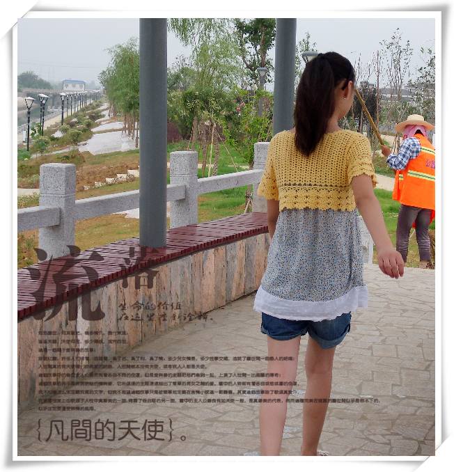 盛開的向日葵~~~~~~黃色短款中袖開衫 - 蘭心蕙質(zhì) - 蘭心蕙質(zhì)藍(lán)云海