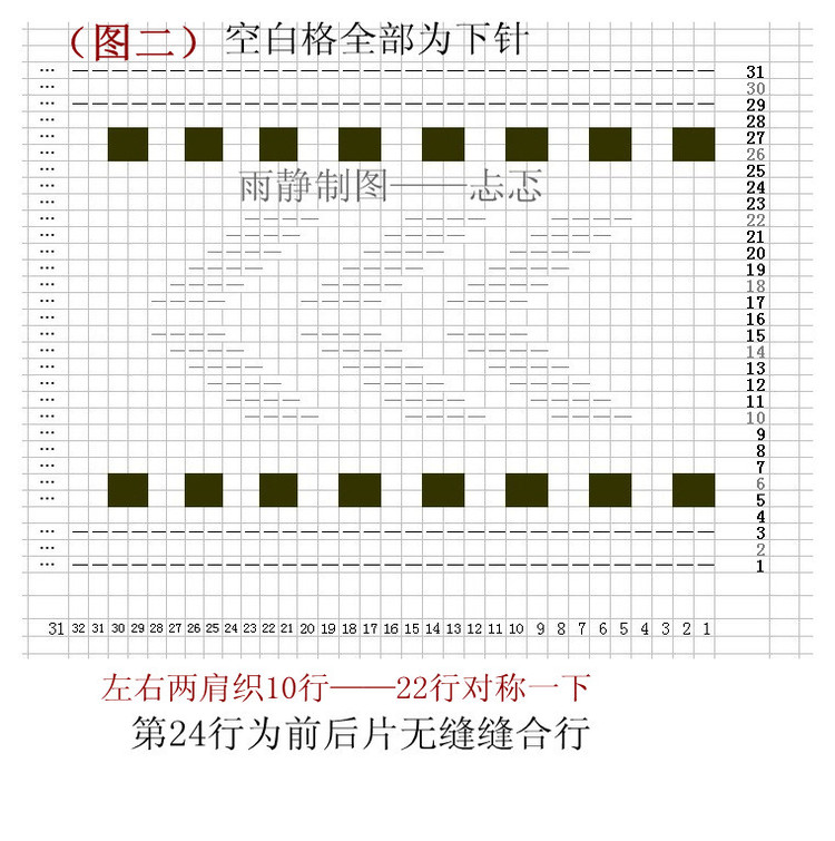 忐忑——男式套頭羊絨衫 - 雨靜心柔 - 鉤絲編線
