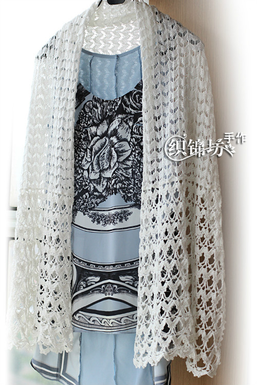 【織錦坊手作】——淺秋  志田款精致蕾絲長(zhǎng)披肩 - yun815 - yun815的個(gè)人主頁(yè)