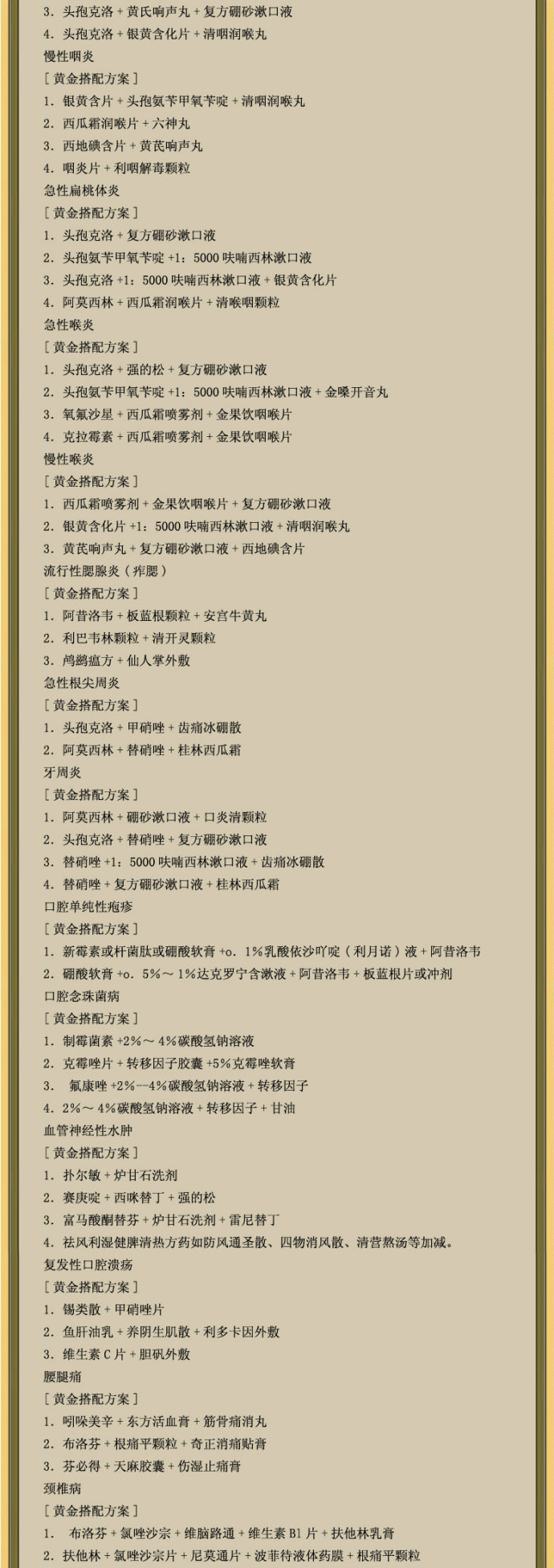 千金難買：中西藥絕密配方?黃金搭配方案?值得收藏！