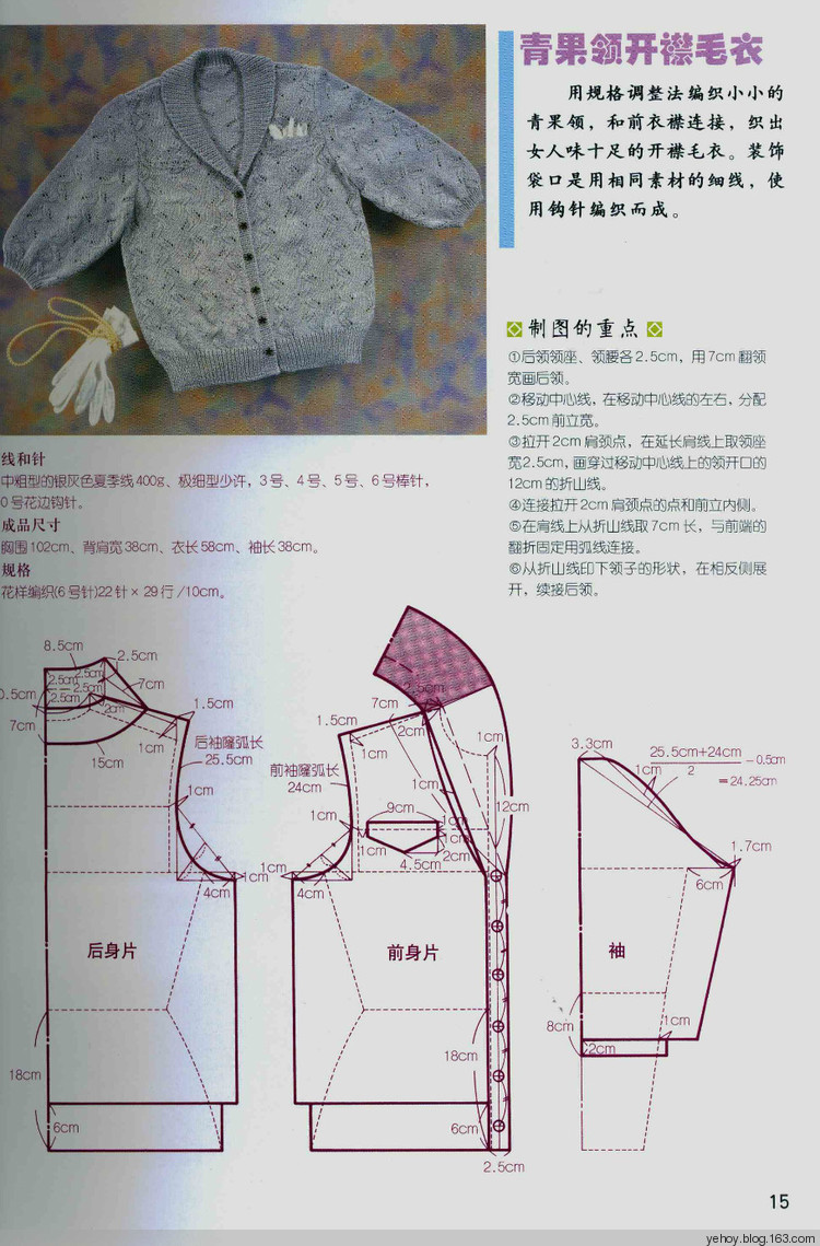 規(guī)格調(diào)整與分散加減針（教程7） - 壹一 - 壹一的博客
