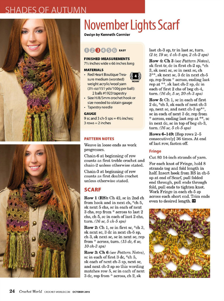 Crochet World October 2015 - 輕描淡寫 - 輕描淡寫