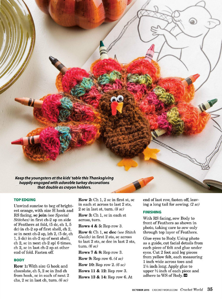 Crochet World October 2015 - 輕描淡寫 - 輕描淡寫