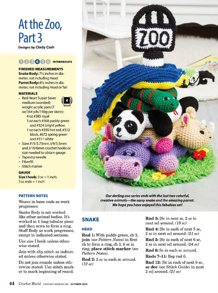 Crochet World October 2015 - 輕描淡寫 - 輕描淡寫