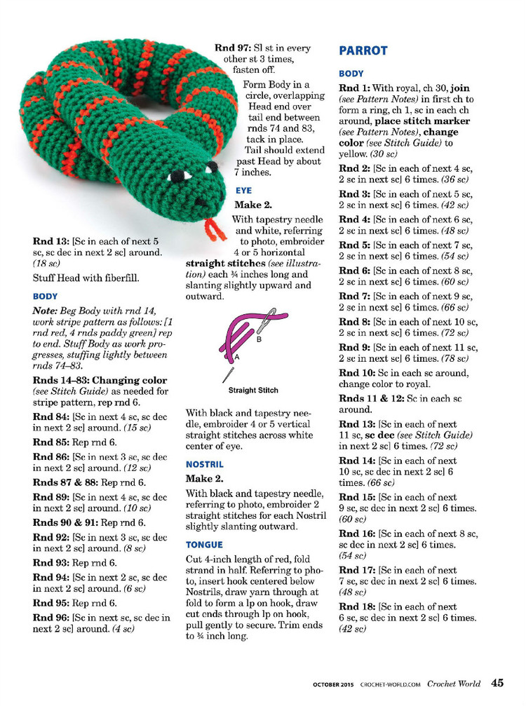 Crochet World October 2015 - 輕描淡寫 - 輕描淡寫