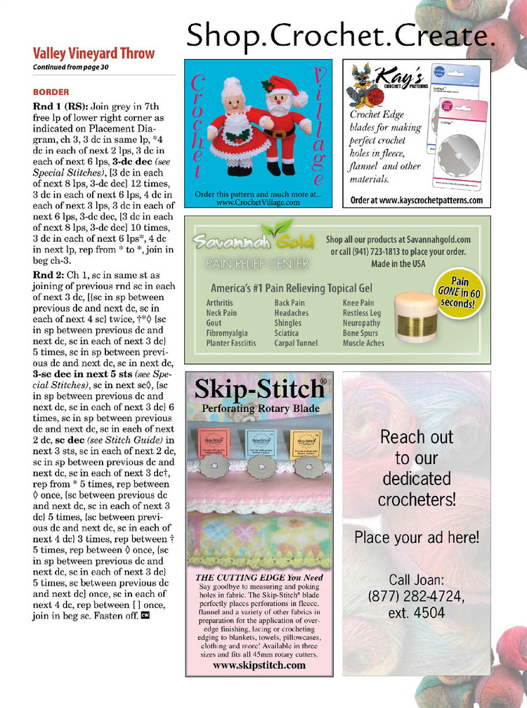 Crochet World October 2015 - 輕描淡寫 - 輕描淡寫